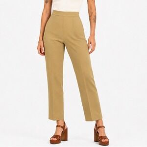 70s Vintage Levis Casual Beige Pants Womens 6 Mod Elastic Waist Office Straight